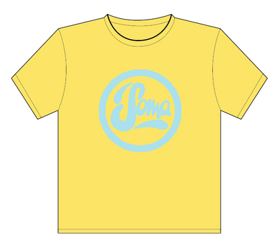 Yellow With Sky Blue Logo With Circle