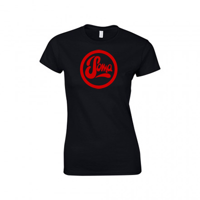 Ladies Black with Red Logo
