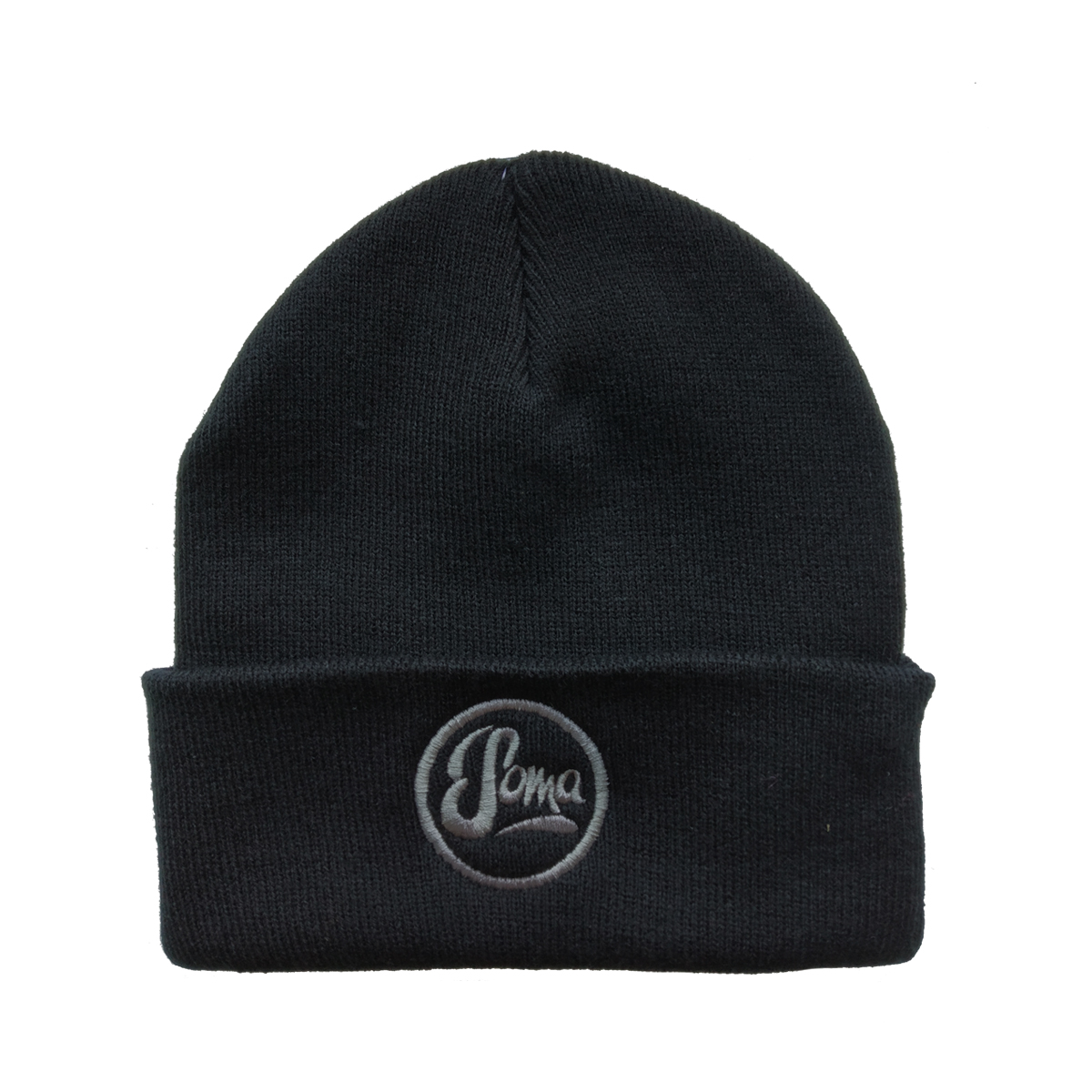 Black Beanie with embroidered logo - £10