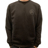 Black Sweatshirt with Small Black Logo